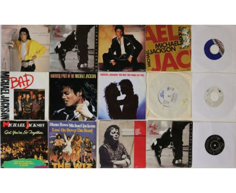 EPIC / PHILADELPHIA INTERNATIONAL RECORDS - 7". Shakin' collection of about 100 x 7"plus 8 MJ empty sleeves, including some d