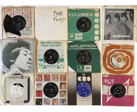 PSYCH ROCK / PROG ROCK - 7"/ACETATE. Rockin' bundle of 16 x 7" plus an acetate, including some demos . Artists/titles include