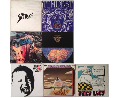 PROG/HEAVY/BLUES-ROCK - LP RARITIES. Hard hitting selection of 7 x LPs. Titles are Third World War - Third World War (FLY 4 -