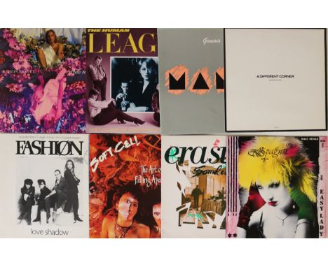 COOL POP / INDIE / ROCK / SYNTH POP - 12". about 185 x 12". Artists/titles include The Fun Boy Three, A-Ha, Soft Cell, Inspir