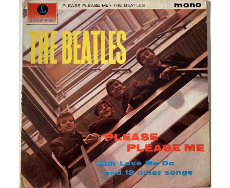 THE BEATLES - PLEASE PLEASE ME LP - DECCA CONTRACT PRESSING (PMC 1202). The scarcely seen original UK Decca contract pressing