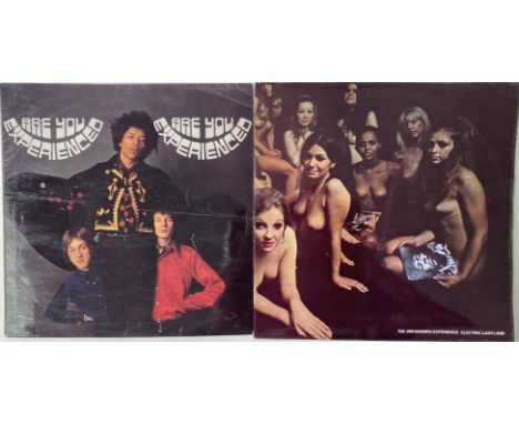 JIMI HENDRIX ARE YOU EXPERIENCED AND ELECTRIC LADYLAND "BLUE TEXT". A nice pair of Hendrix classics here to include UK Are Yo