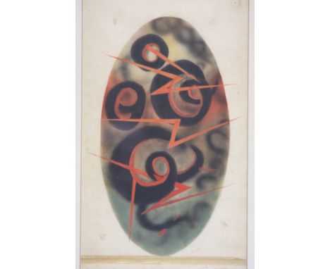 Tom Colon, print, signed in pencil, 'Astral Body opening in intense Anger XIII, 13'.  46 cm x 25 cm