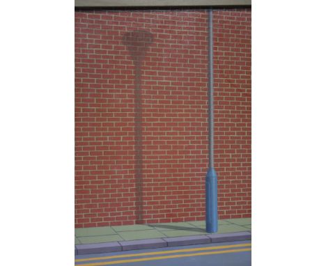 Ken John William Watts, three oils on canvas, signed, dated 1974, 1972, 'Shadow of a lamp' and two street scenes.