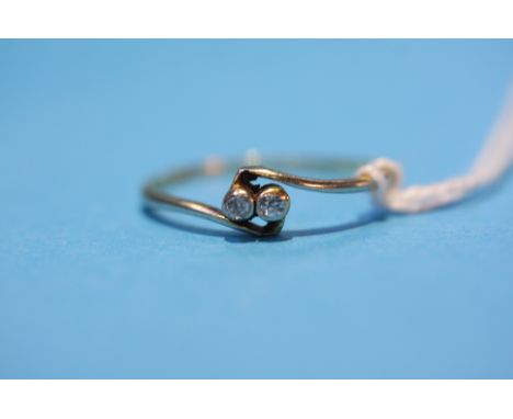 Two stone diamond ring.