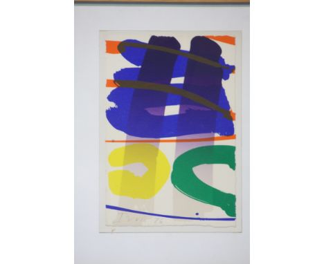 Albert Irvine (1922-2015), Screen print in colours, signed in pencil, date **86.  21 cm x 14 cm (D - May be subject to Droit 