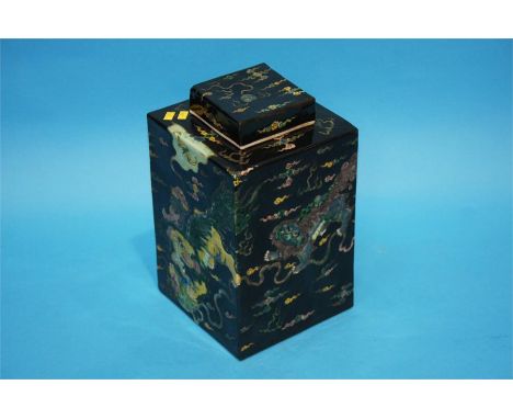 A Chinese tea caddy.