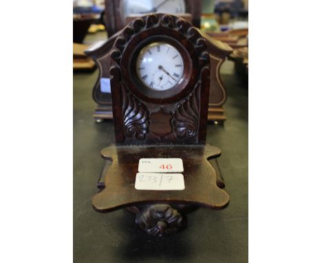 Antique silver pocket watch and Treen stand