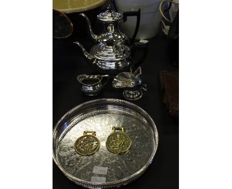 Silver plate tea service