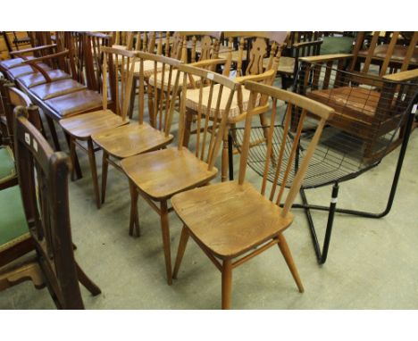 4 Ercol 1960's stickback chairs