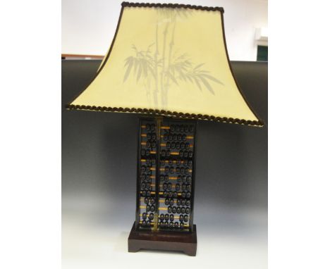 An Unusual Japanese Abacus table lamp