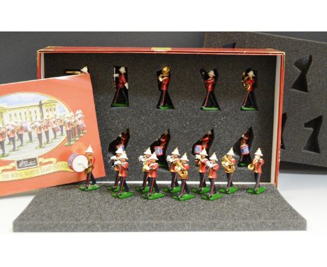 Toys - a Britains Band of the Royal Marine Light Infantry detailed scale lead models, boxed