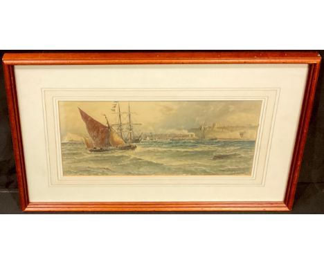 Thomas Bush Hardy RBA, after, Leaving Dover, coloured print,  18cm x 33cm 