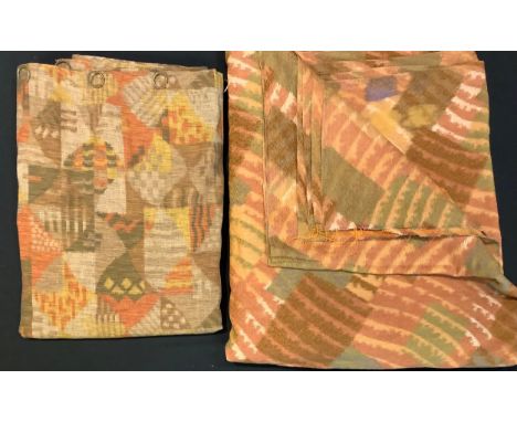 Textiles - vintage fabric, 1920's, unused, 122cm wide, 750cm long; another panel 