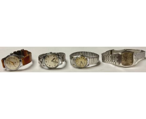 Vintage Wristwatches - Tempex, Evelite, Opolis, Rotary day/date (4) 