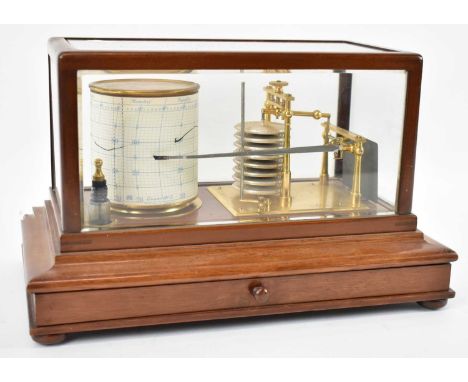 A modern cased barograph, width 36cm.