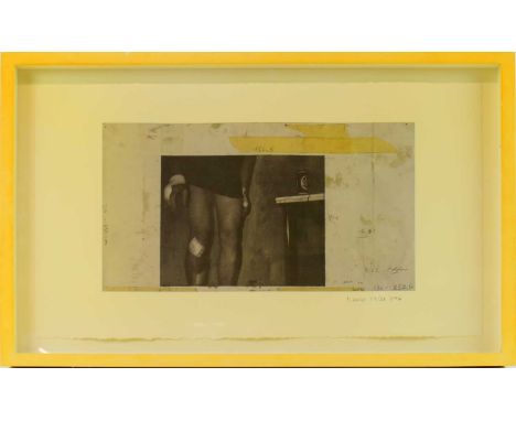 † JOHANNES KAHRS; black and lithograph, untitled, signed, numbered 19/20 and dated 2006 lower right, image 20.5 x 36.5cm, fra
