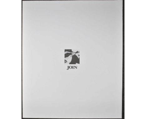 FELIX GONZALES-TORRES (1957-1996); lithograph, 'Untitled (Join), 1990', unsigned, sheet size 57 x 73cm, unframed.