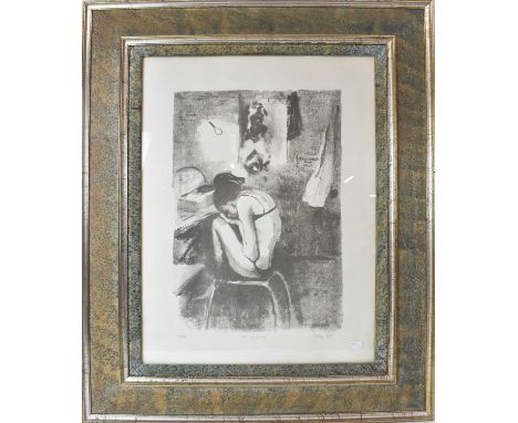 † ZSUZSI ROBOZ (1929-2012); limited edition print 'Closing Day', signed and dated 1975, 7/20, 73.5 x 54cm, framed and glazed 