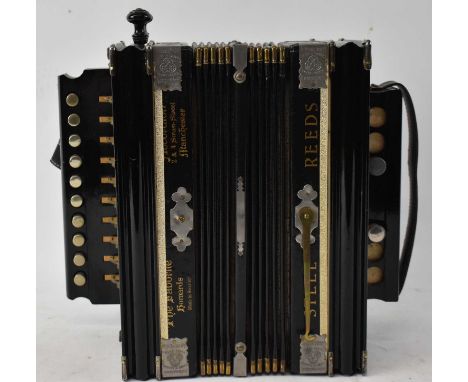 INTERNATIONAL ACCORDION COMPANY; an early 20th century button accordion.