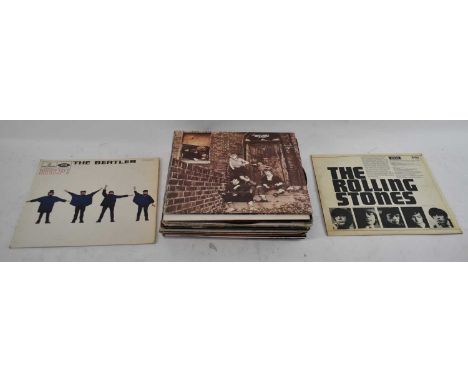 A collection of LPs to include Rolling Stones self-titled LP Decca LK4605, The Who 'Meaty Beaty Big and Bouncy' and fifteen s