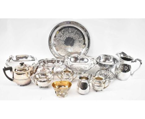 A quantity of silver plated items, the majority from the USA, makers including Gorham, Fisher, Reed &amp; Barton, etc, compri