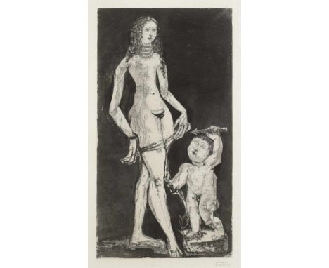 Pablo Picasso (Spanish, 1881-1973)Vénus et l'amour d'après Cranach (Bloch 1835; Baer 876) Aquatint, 1949, on Rives wove paper