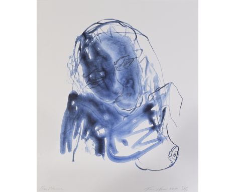 Dame Tracey Emin (British, born 1963)Blue Madonna, from These Feelings Were True Lithograph in colours, 2020, on Somerset Vel