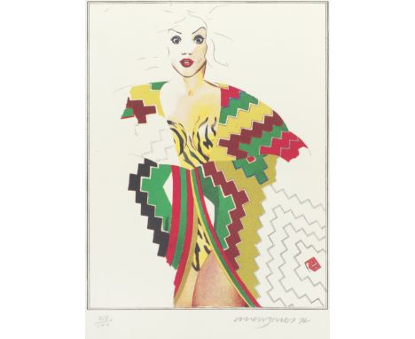 David Hockney R.A. (British, born 1937) and Allen Jones R.A. (British, born 1937)'An Erotic Etching' and 'Navajo Jacket', fro