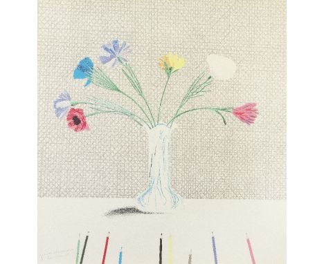 David Hockney (British, born 1937)Coloured Flowers Made of Paper and Ink (Scottish Arts Council 119; M.C.A. Tokyo 113) Lithog