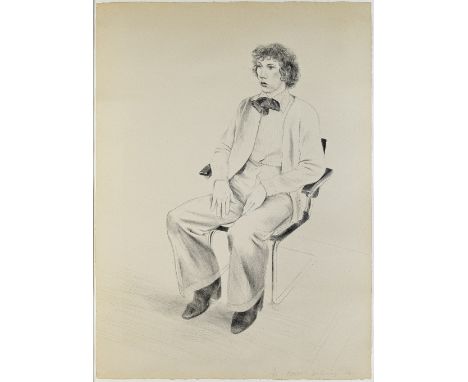 David Hockney R.A. (British, born 1937)Gregory Evans, from Friends (Scottish Arts Council 176; M.C.A. Tokyo 165; Gemini 712) 