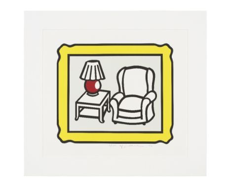 Roy Lichtenstein (American, 1923-1997)Red Lamp (Corlett 279) Lithograph in colours, 1992, on wove paper, signed, dated and nu