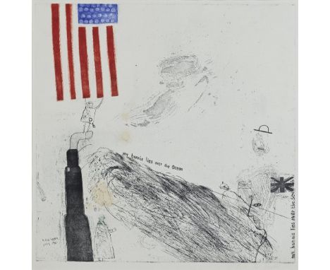 David Hockney (British, born 1937)My Bonnie Lies Over the Ocean (Scottish Arts Council 13; M.C.A. Tokyo 29) Etching and aquat