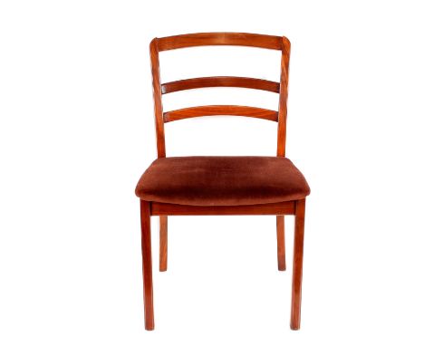 A pair of G-plan ladder back dining chairs 