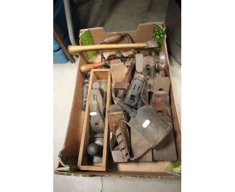 Quantity of Vintage Woodworking Planes plus Other Tools