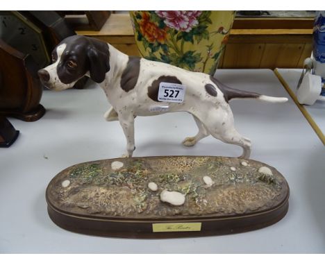 Beswick ' The Pointer ', matt finish on ceramic plinth