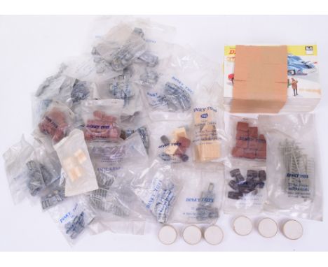 Dinky French unopened bagged accessories, 2x845 Barrier packs, 847 Barrel pack, 6x848 Trunk packs, 851 Assortment pack, 23x85