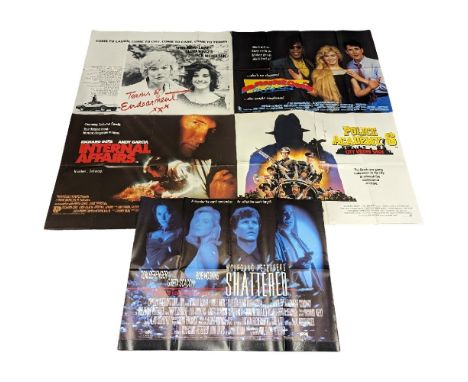 A collection of movie / film posters. Including Terms of Endearment, Mannequin On The Move, Internal Affairs, Police Academy 