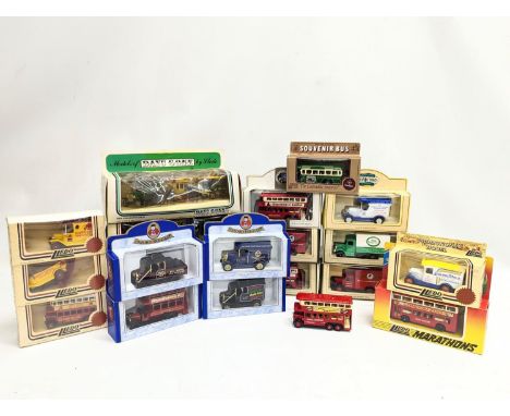 A quantity of model toy cars by Lledo and The Oxford Die-Cast, Including Days Gone, ProMotors, etc. 
