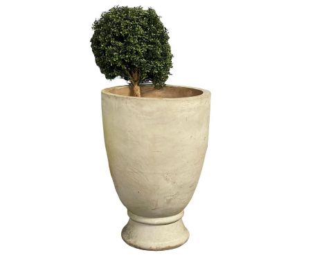 A large terracotta garden planter.  54x78.5cm 