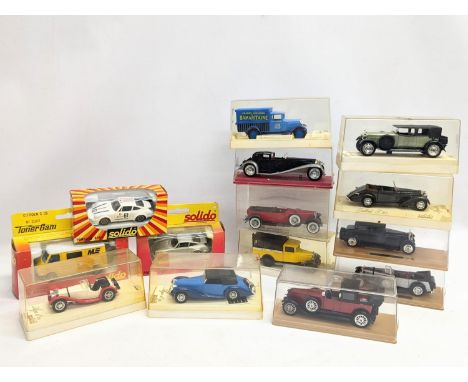 A quantity of Solido model vehicles 