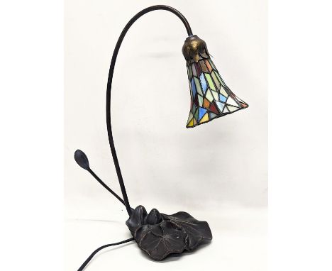 A Tiffany style table lamp. 44cm 