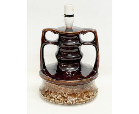 A vintage German pottery lamp. 20x31cm. 