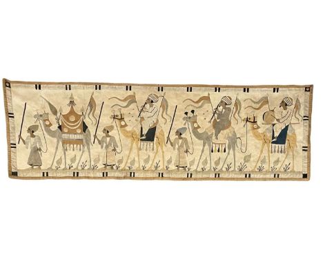 A vintage Middle Eastern tapestry.  132x44.5cm 