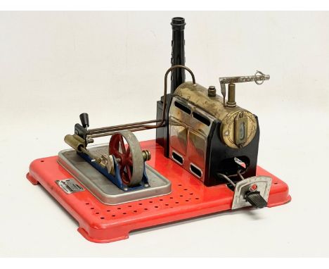 A Mamod stationary live engine. 25x20x18cm 
