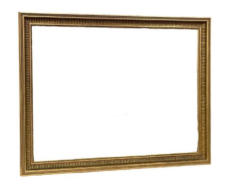 A large ornate gilt framed mirror.  137x107cm 