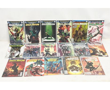 A collection of DC Green Arrow comics. 