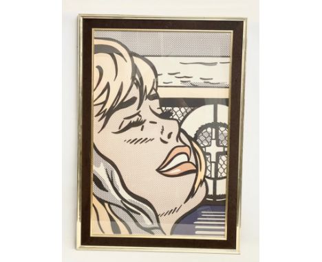 A large vintage Roy Lichtenstein print. 70x100cm 