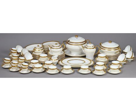 A Minton’s bone china “Buckingham” extensive one hundred &amp; twenty-eight-piece dinner, tea &amp; coffee service.