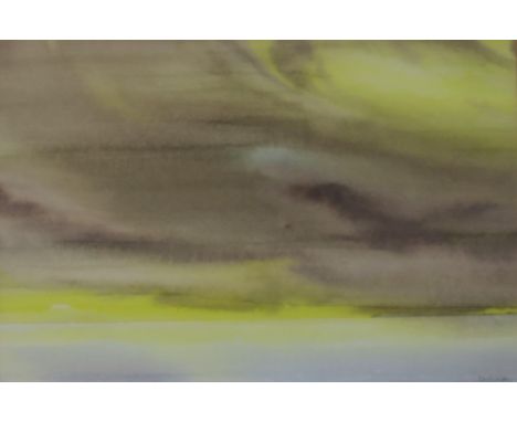 BILL WRIGHT (SCOTTISH) TOWARDS ISLAY, COULDED SUNSET 1 Watercolour, signed lower right, 22 x 32cm  Title and 'bought at Lilli
